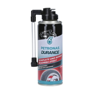 Spray PETRONAS DURANCE 200 ml para inflar y reparar neumáticos – sellador y reinflador instantáneo