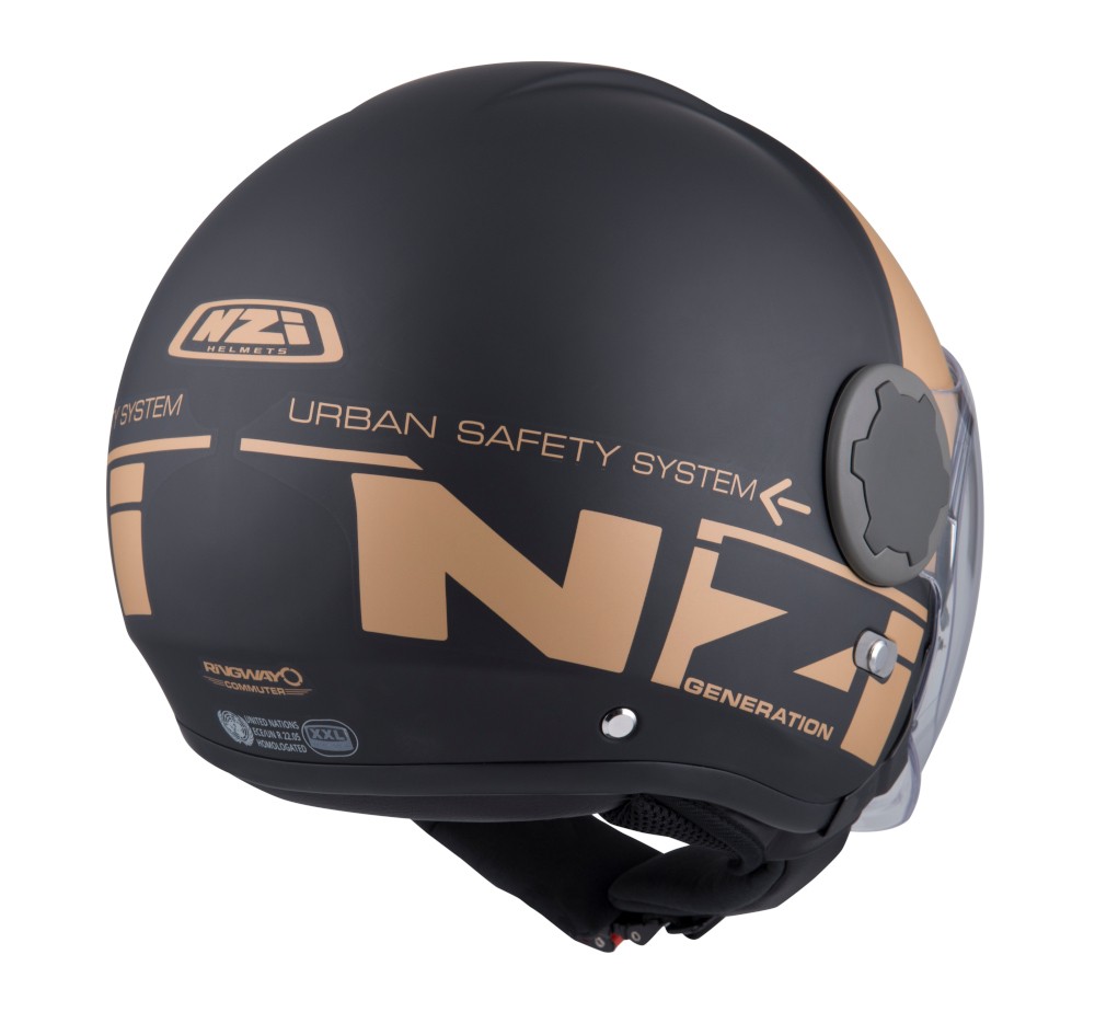 Casco NZI RINGWAY DUO COMMUTER Negro/Bronce 1