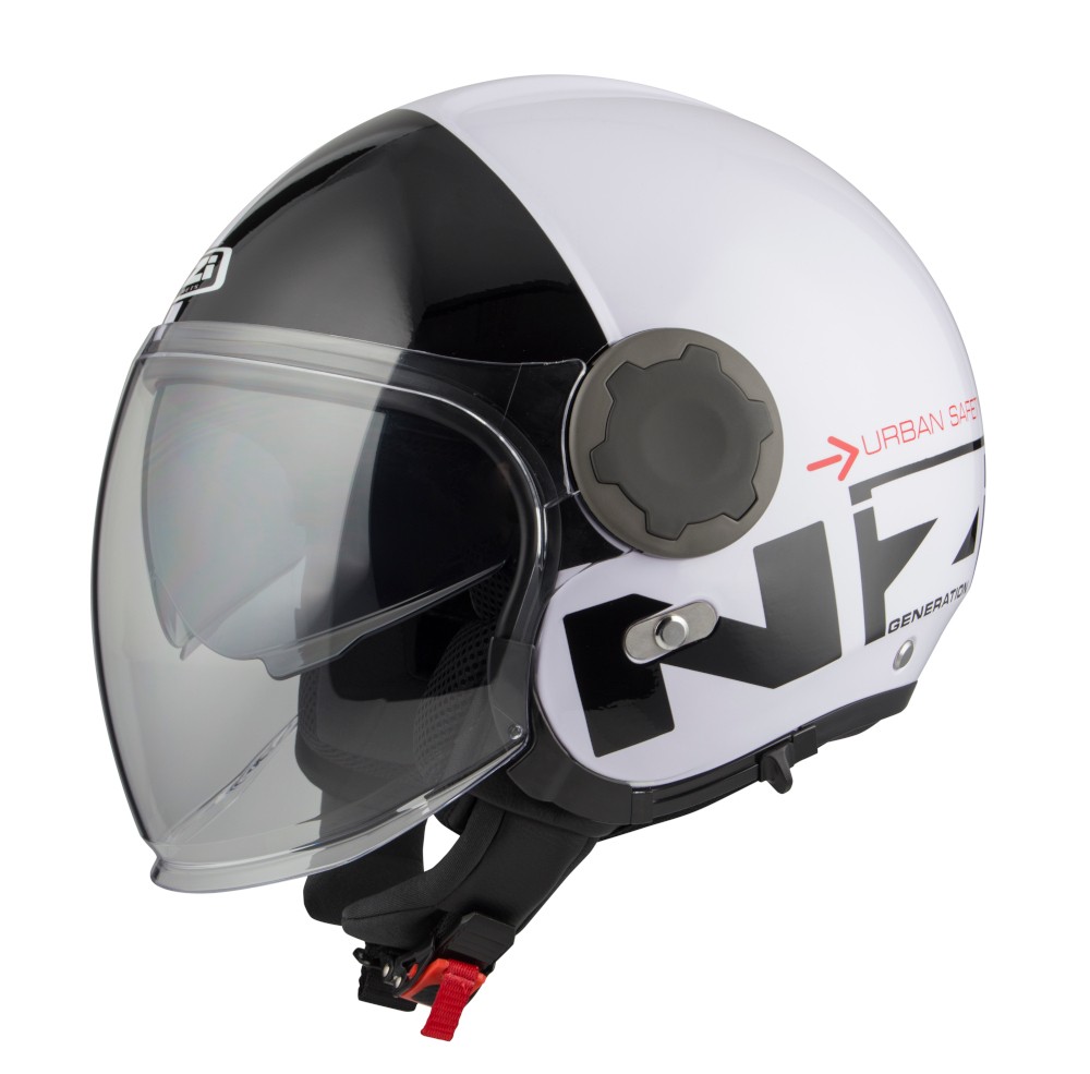 Casco NZI RINGWAY DUO COMMUTER Negro/Blanco