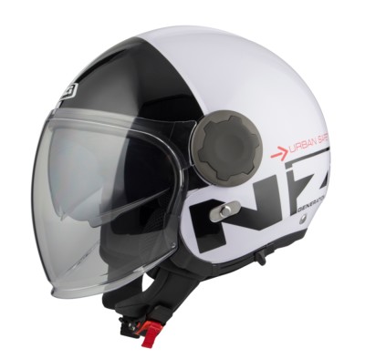 Casco NZI RINGWAY DUO COMMUTER Negro/Blanco