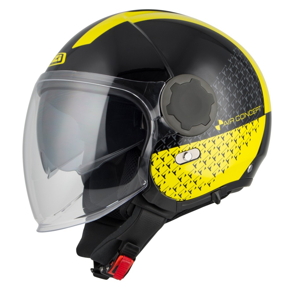 Casco NZI RINGWAY DUO SLASH Negro/Amarillo