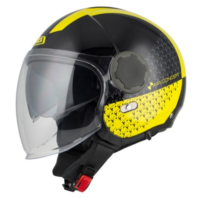 Casco NZI RINGWAY DUO SLASH Negro/Amarillo