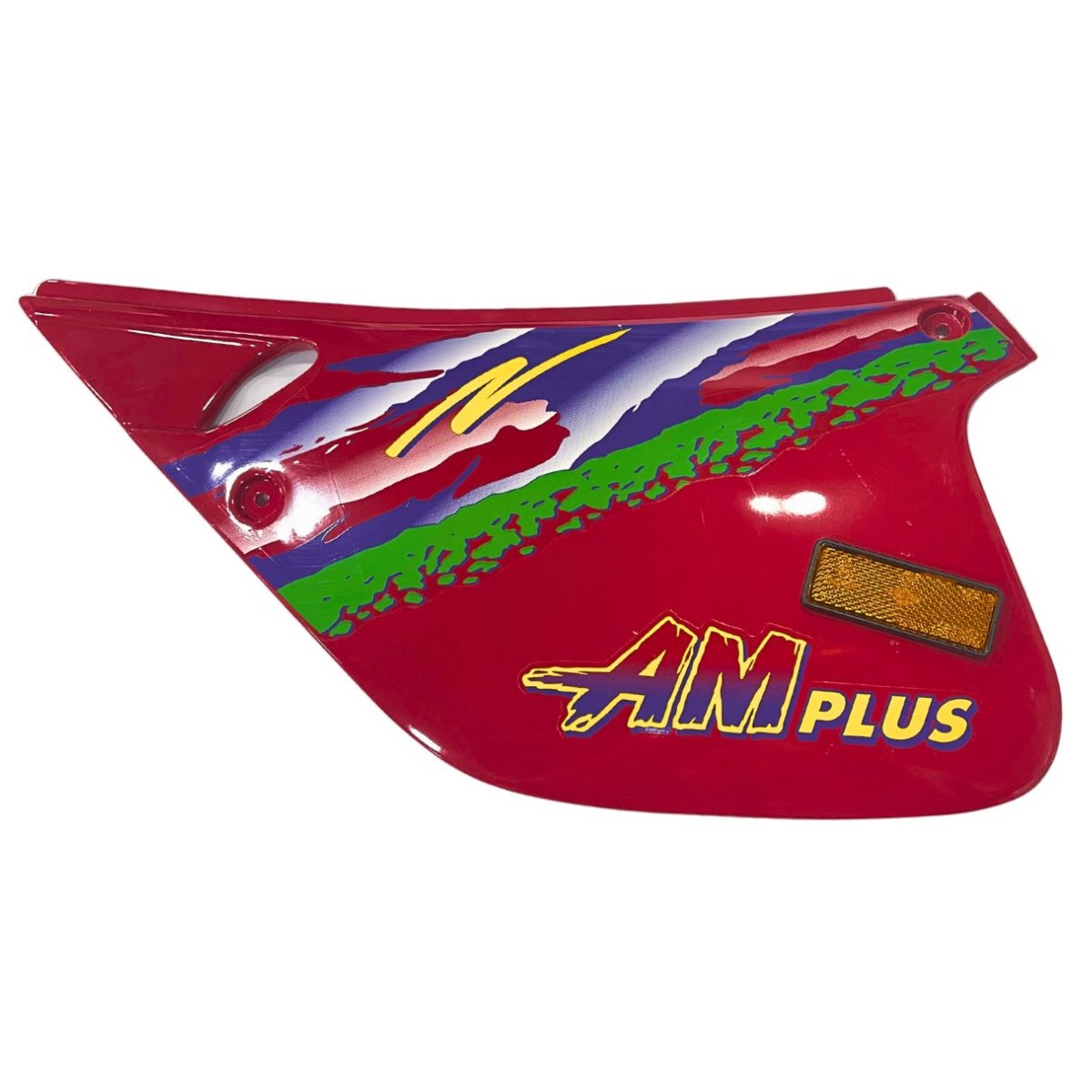 Tapa lateral trasera izquierda RIEJU RR 1994 roja montada en moto