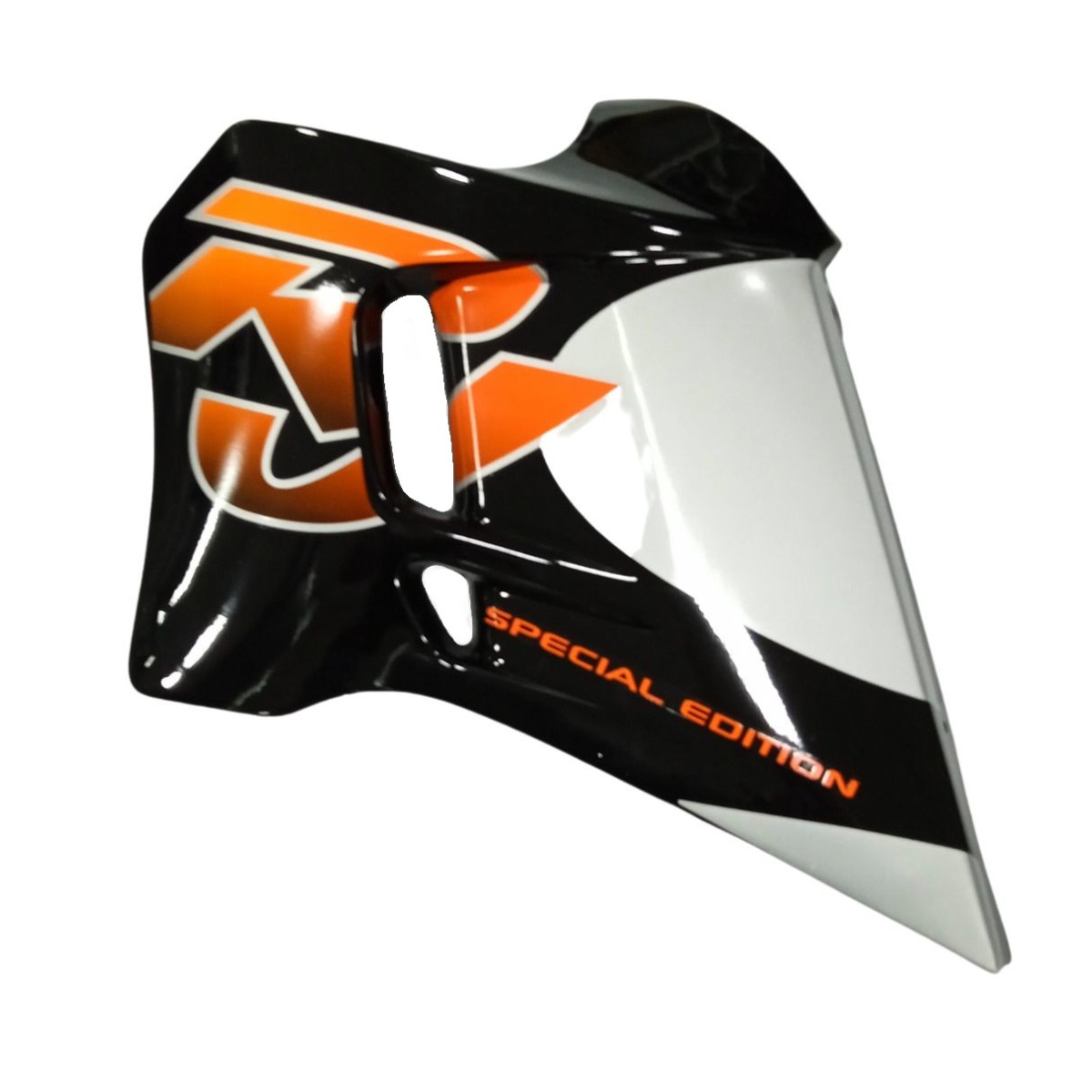 Placa Lateral Rieju SPIKE '99-00 Negra Delantera Izquierda