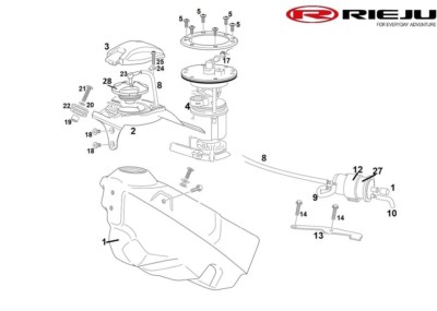 Bomba de gasolina original OEM 0/000.860.6000 para motos RIEJU 125cc
