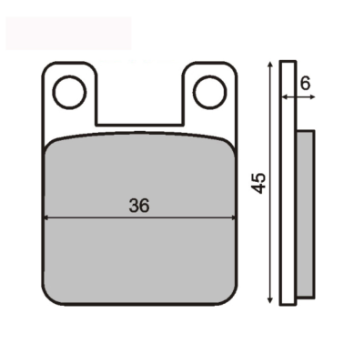 Pastillas de freno RMS para Pinza AJP Ciclomotor