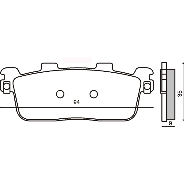 Pastillas de freno RMS Kymco y Yamaha (00143117 - 00143179)