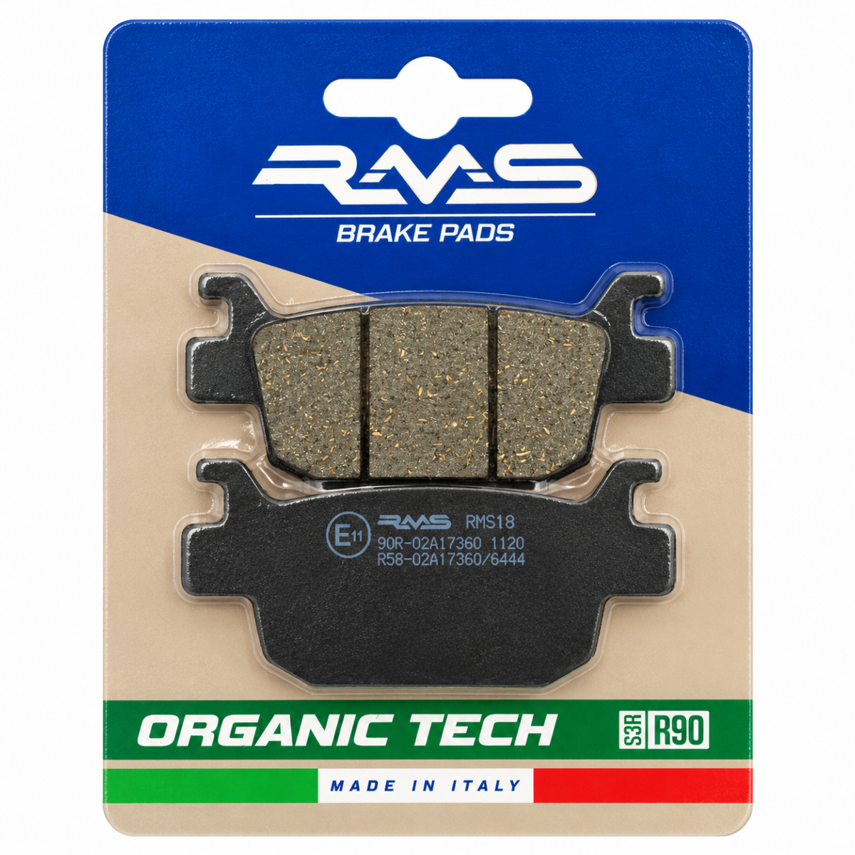 Pastillas RMS orgánicas compatibles Benelli Honda Peugeot