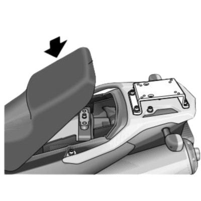 Fijación Trasera para Maleta SHAD Kawasaki Z900RS (18-23); Z900RS CAFÉ (20-23)
