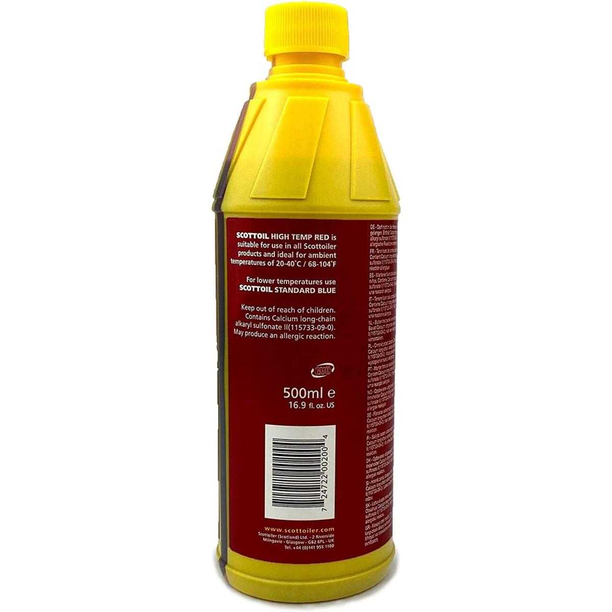 Aceite de cadena 0.5 litros Scottoiler rojo 20-40 grados 1
