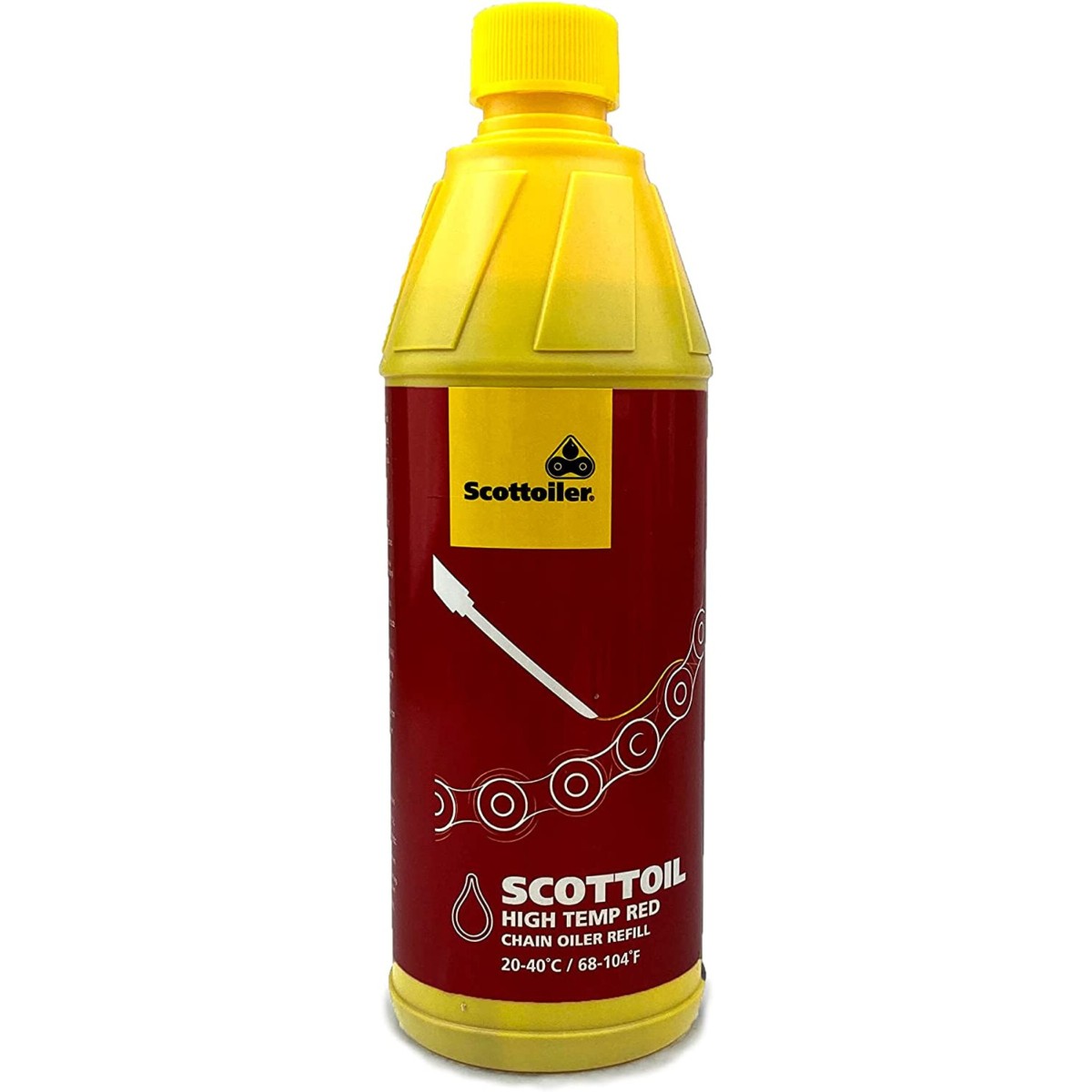 Aceite de cadena 0.5 litros Scottoiler rojo 20-40 grados