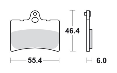 Pastillas de freno SBS 126 (Brembo 07GR17)