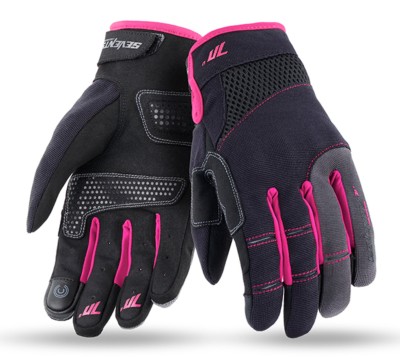 Guantes SEVENTY Urban Lady Verano SD-C50 Negro/Rosa