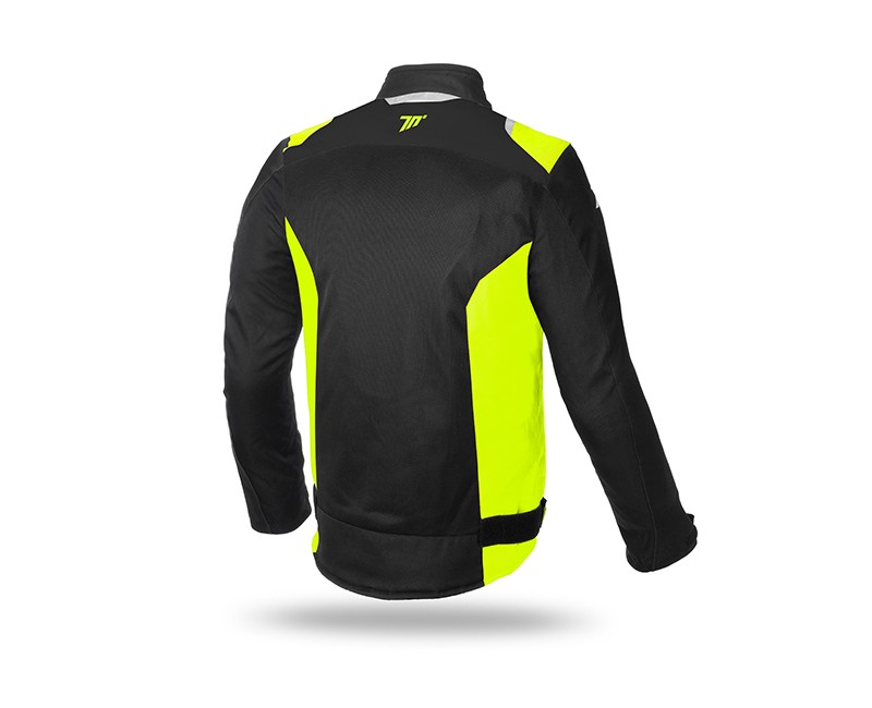 Chaqueta SEVENTY SD-JR48 Racing Verano Negro/Amarillo Fluor 1