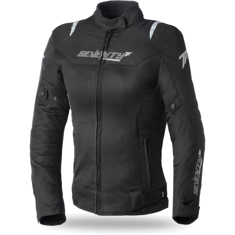 Chaqueta SEVENTY SD-JR50 Racing Verano Mujer Negra