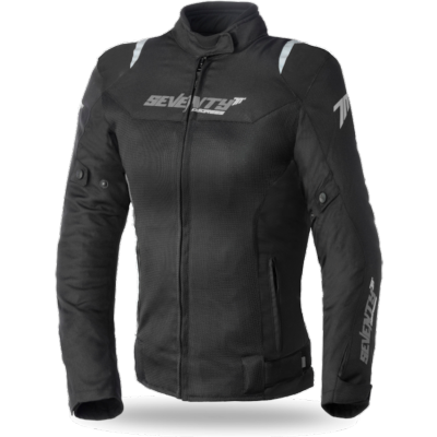 Chaqueta SEVENTY SD-JR50 Racing Verano Mujer Negra