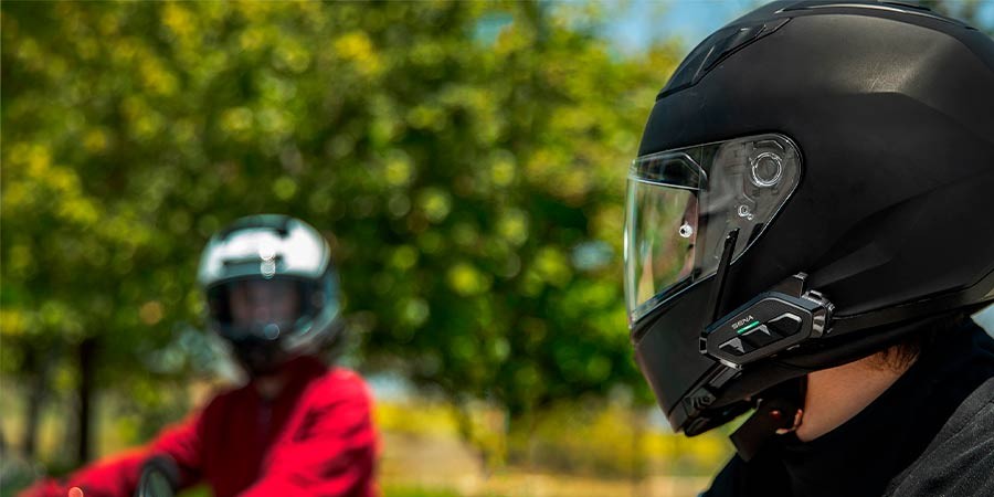 Intercomunicador moto Sena 3S con brazo largo casco
