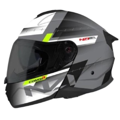 Casco NZI Combi 3 DUO METRIC Gris/Blanco/Negro