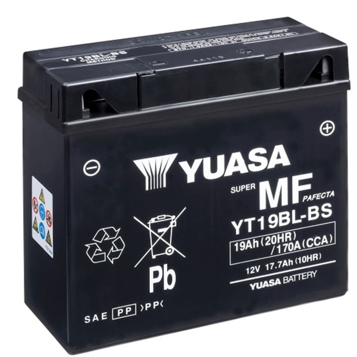 Batería Yuasa YT19BL-BS 12V 17,7Ah sin mantenimiento para motos BMW