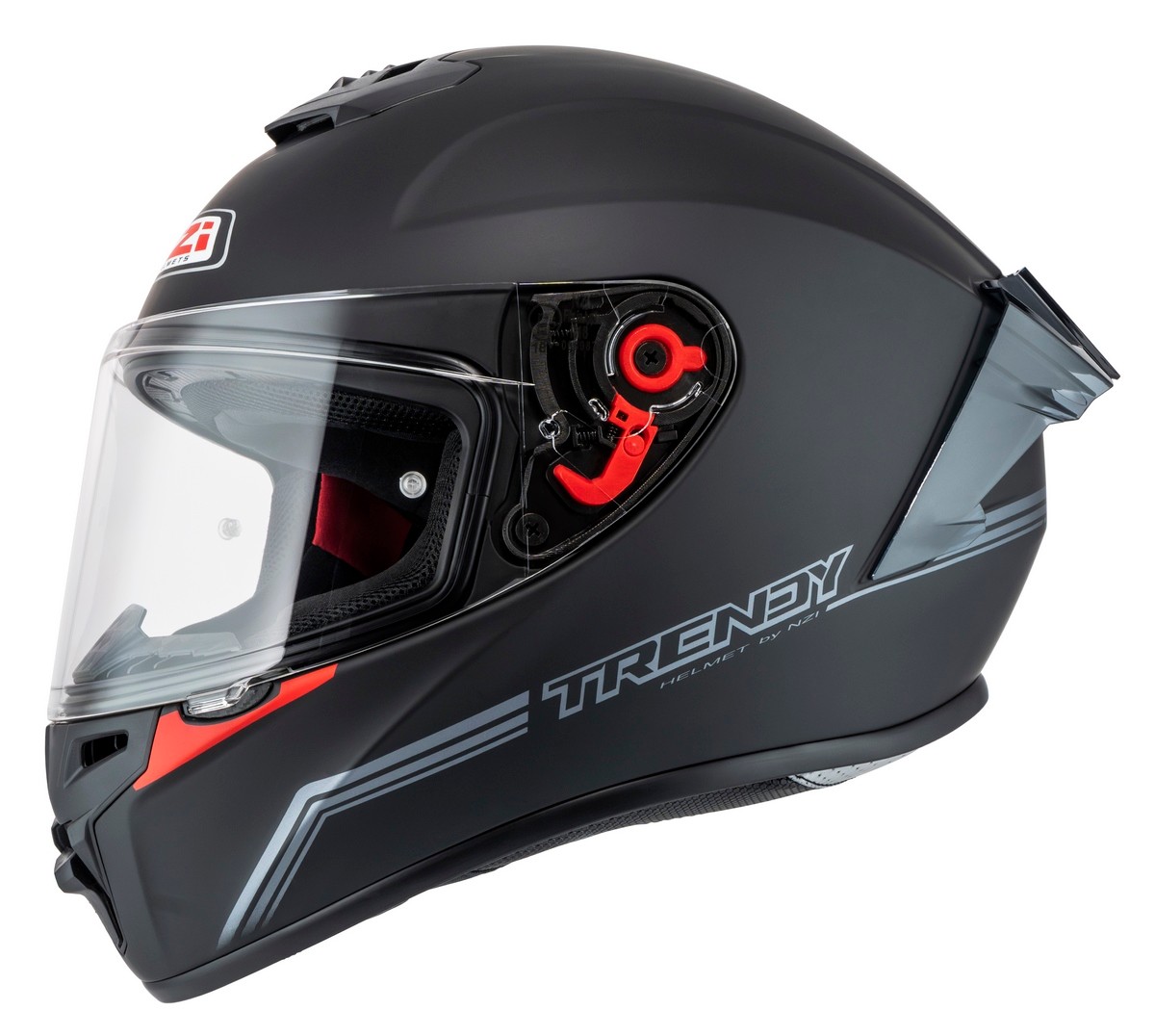Casco NZI Trendy 3 STREAM SOLID NOUVEAU Negro Mate 3