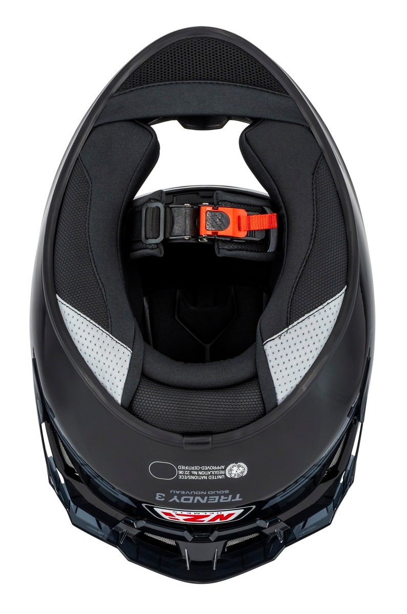 Casco NZI Trendy 3 STREAM SOLID NOUVEAU Negro Brillo 1