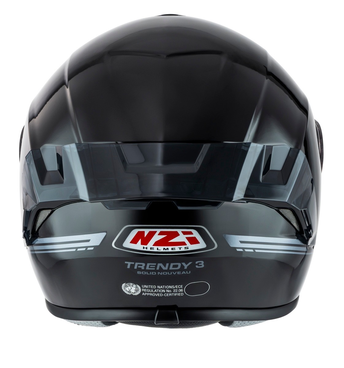 Casco NZI Trendy 3 STREAM SOLID NOUVEAU Negro Brillo 7
