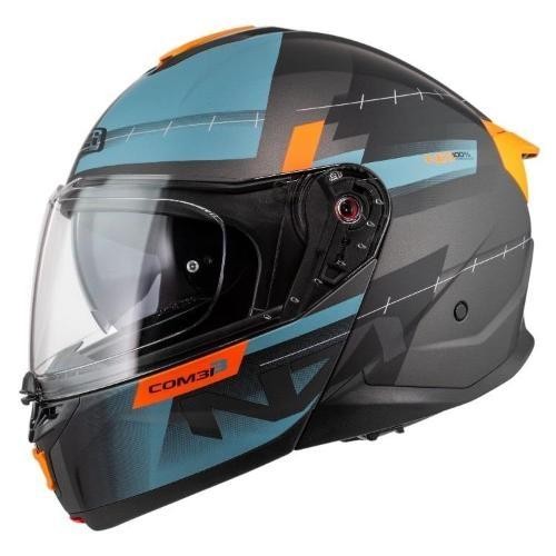 Casco NZI Combi 3 DUO METRIC Antracita/Azul/Naranja