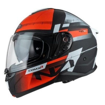 Casco NZI Combi 3 DUO METRIC Nagro/Rojo/Blanco