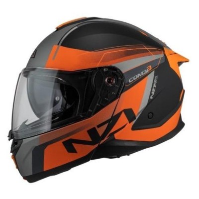 Casco NZI Combi 3 DUO DAILY Negro/Antracita/Naranja