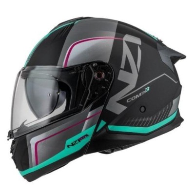 Casco NZI Combi 3 DUO ORBE Negro/Antracita/Turquesa