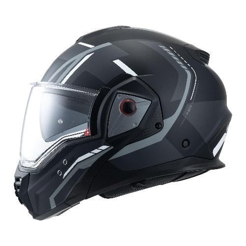 detalle cierre micrométrico casco modular NZI Fastback