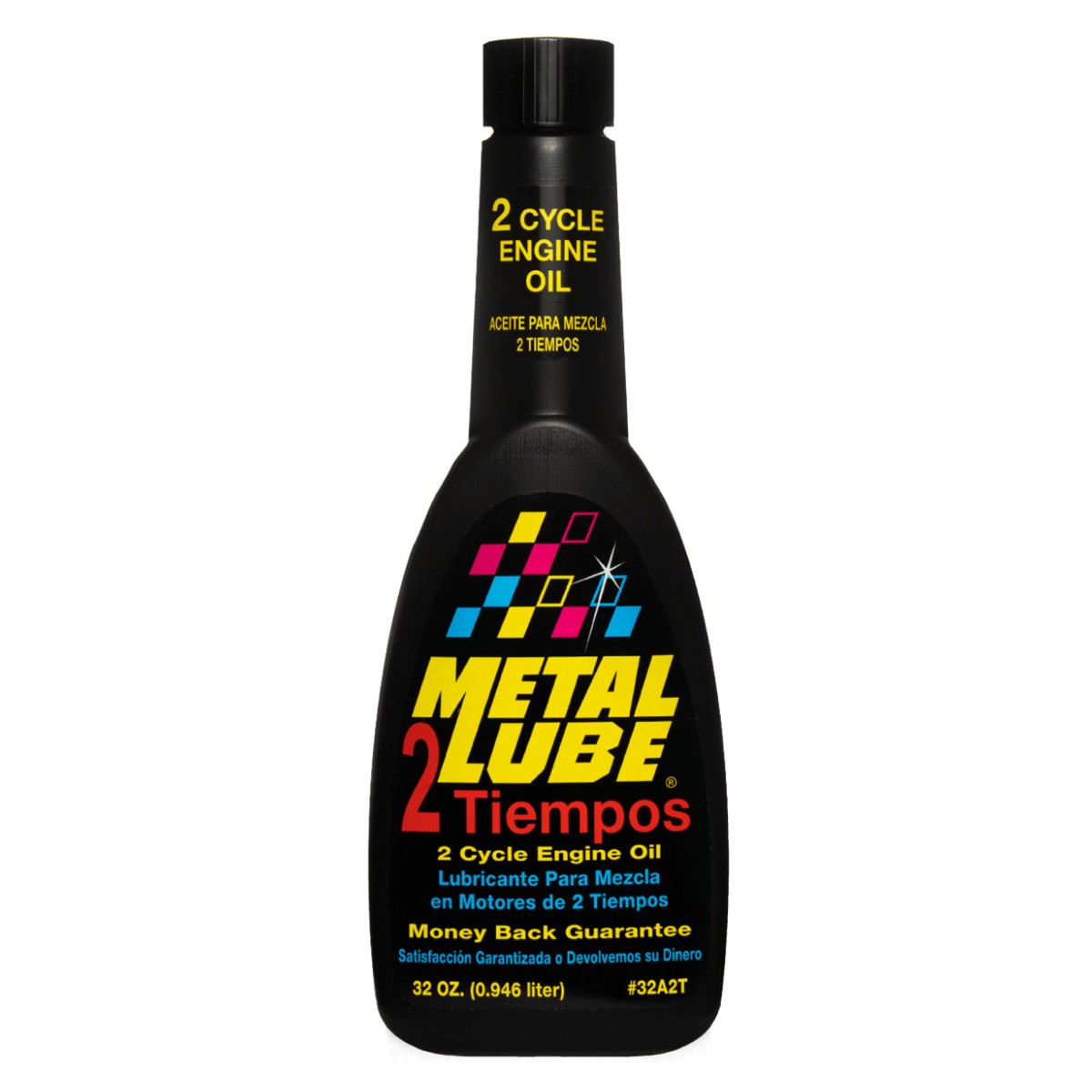 Aceite METAL LUBE 32A2T Súper Lubricante 2 Tiempos 946ml para motores de moto