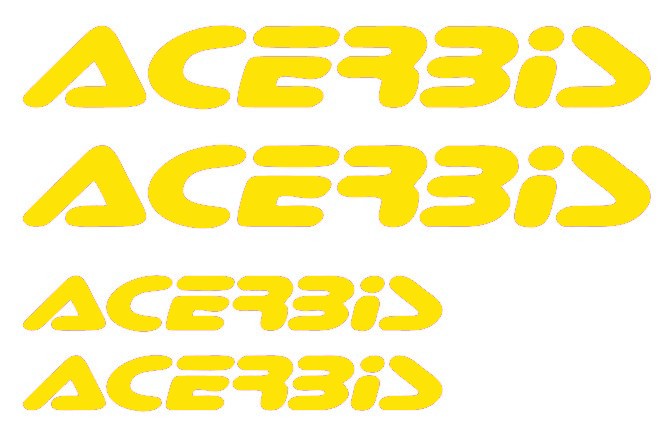 Vinilos pegatinas ACERBIS 4 piezas para decoración moto