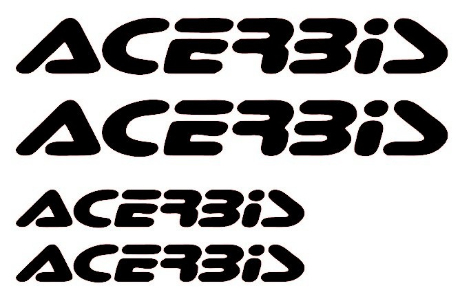 Pegatinas ACERBIS vinilo de corte para moto 120x1,5 y 8x1 cm