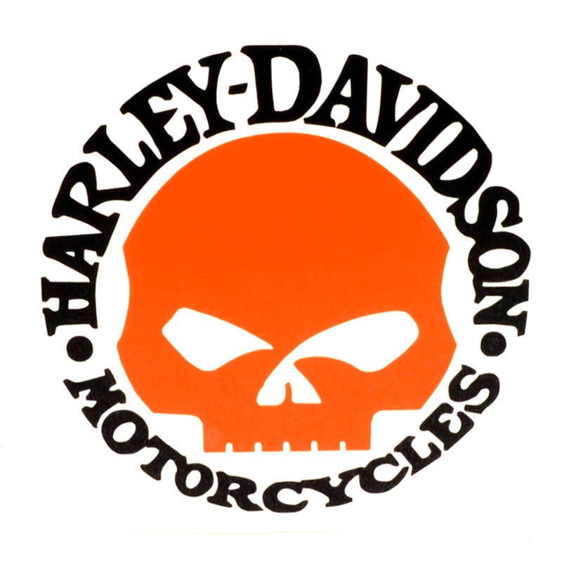 Adhesivo Harley Davidson Calavera Pequeño