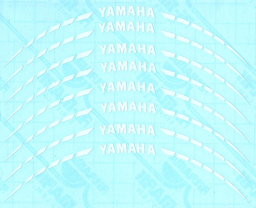 Kit adhesivos llanta Yamaha Blancos Scooter