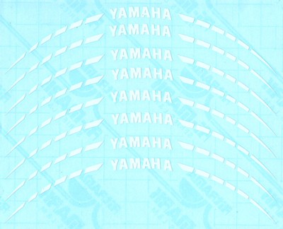 Kit adhesivos llanta Yamaha Blancos Scooter
