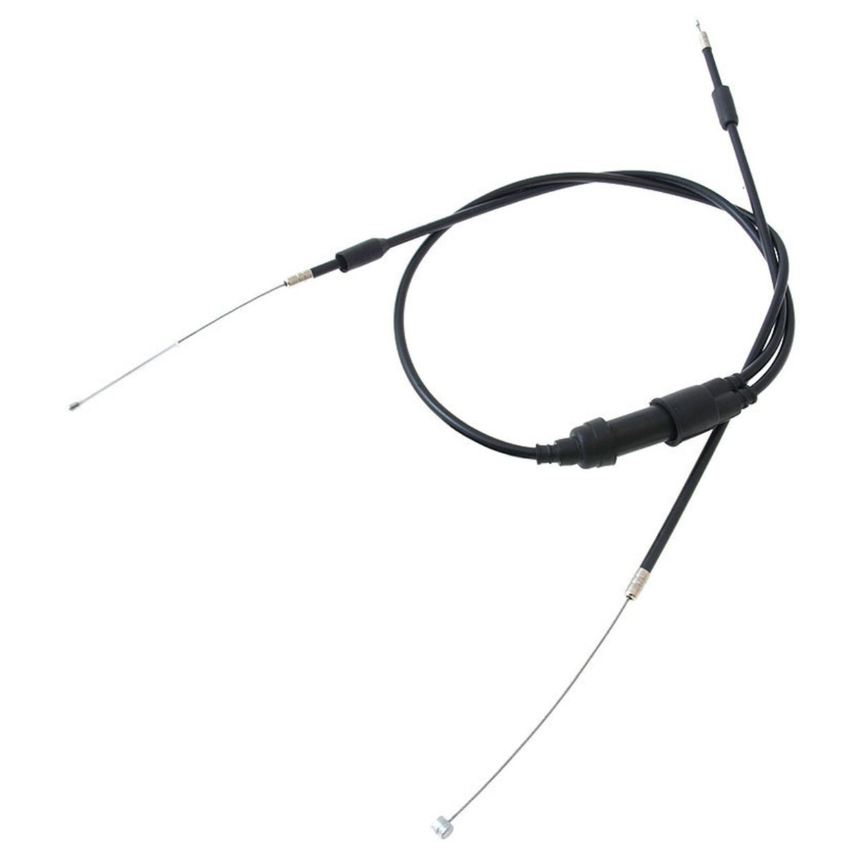 Imagen del cable de gas OEM 024350010000 para BETA RR 50 Enduro y Motard 2010-2021, longitud total 125,5 cm