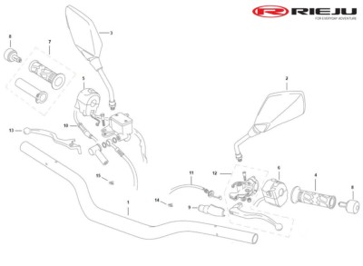 Maneta embrague Aventura 125 E5 referencia 0/000.830.4300