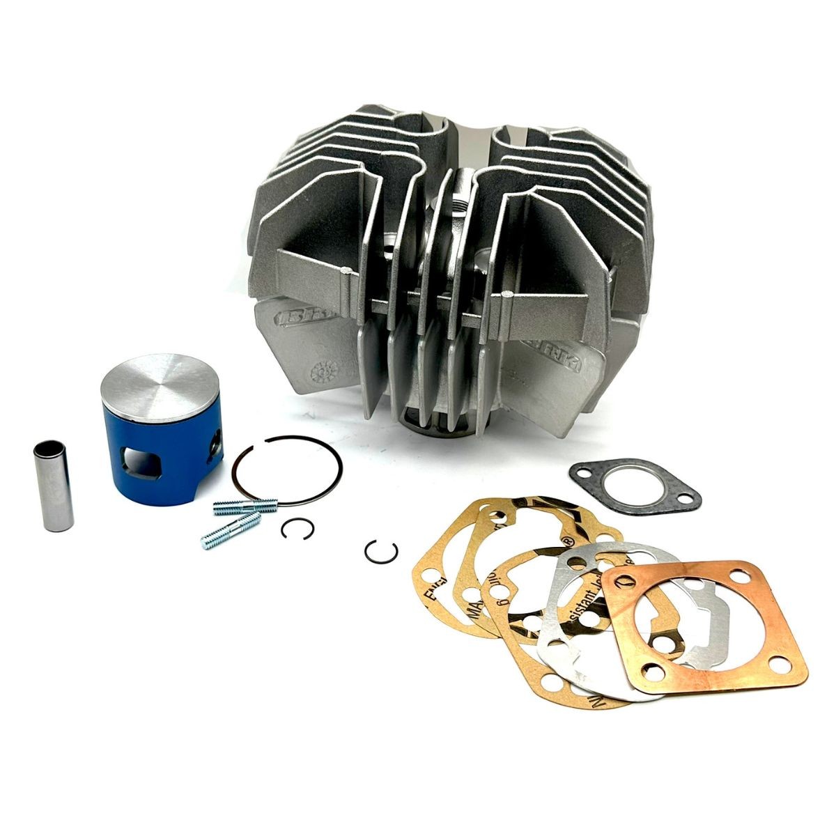 Cilindro y culata BARIKIT 74 cc Derbi Variant Start competición pistón Blauzafir