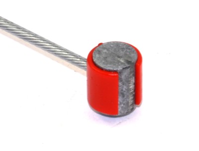 Cable de embrague de 2 metros con cabeza roja compatible con Bultaco, Montesa, OSSA y Ducati clásicas