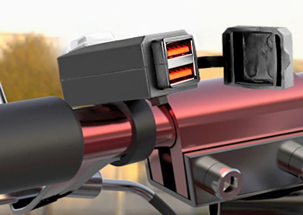 Cargador Móvil 2 puertos USB 5v. 3,1A con interruptor 1