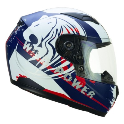 Casco Integral infantil CGM 265S LUCKY WILD Blanco/Azul Mate