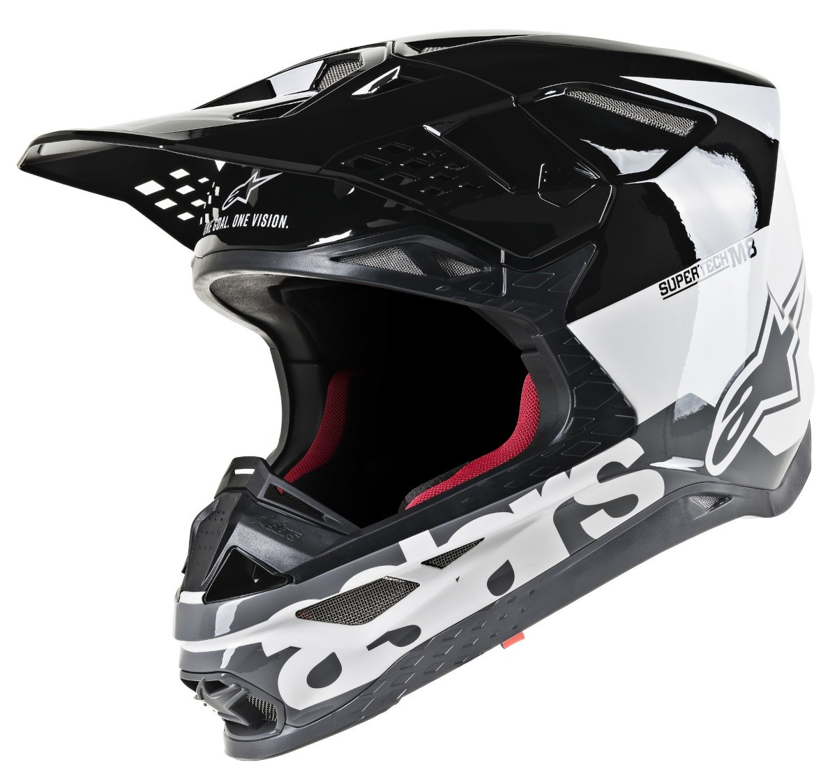 Casco ALPINESTARS Supertech M8 Radium Cross MX Negro/Blanco