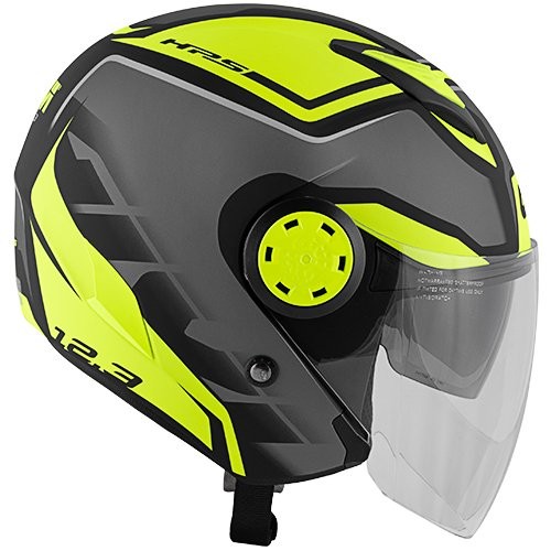 Casco Givi 12.3 JET STRATOS SHADE Negro/Gris/Amarillo Fluor 2