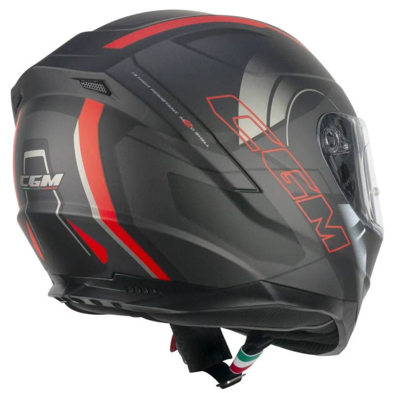 Casco CGM 321G ATOM SPORT Negro/Rojo Mate 3