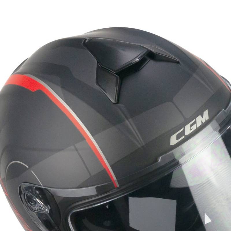 Casco CGM 321G ATOM SPORT Negro/Rojo Mate 2