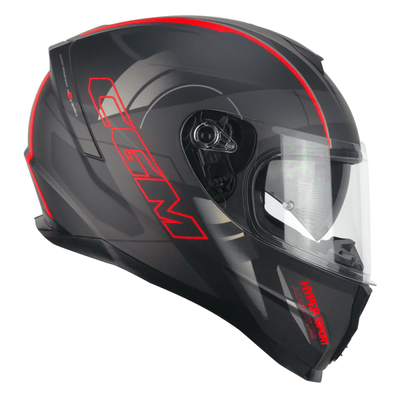 Casco CGM 321G ATOM SPORT Negro/Rojo Mate