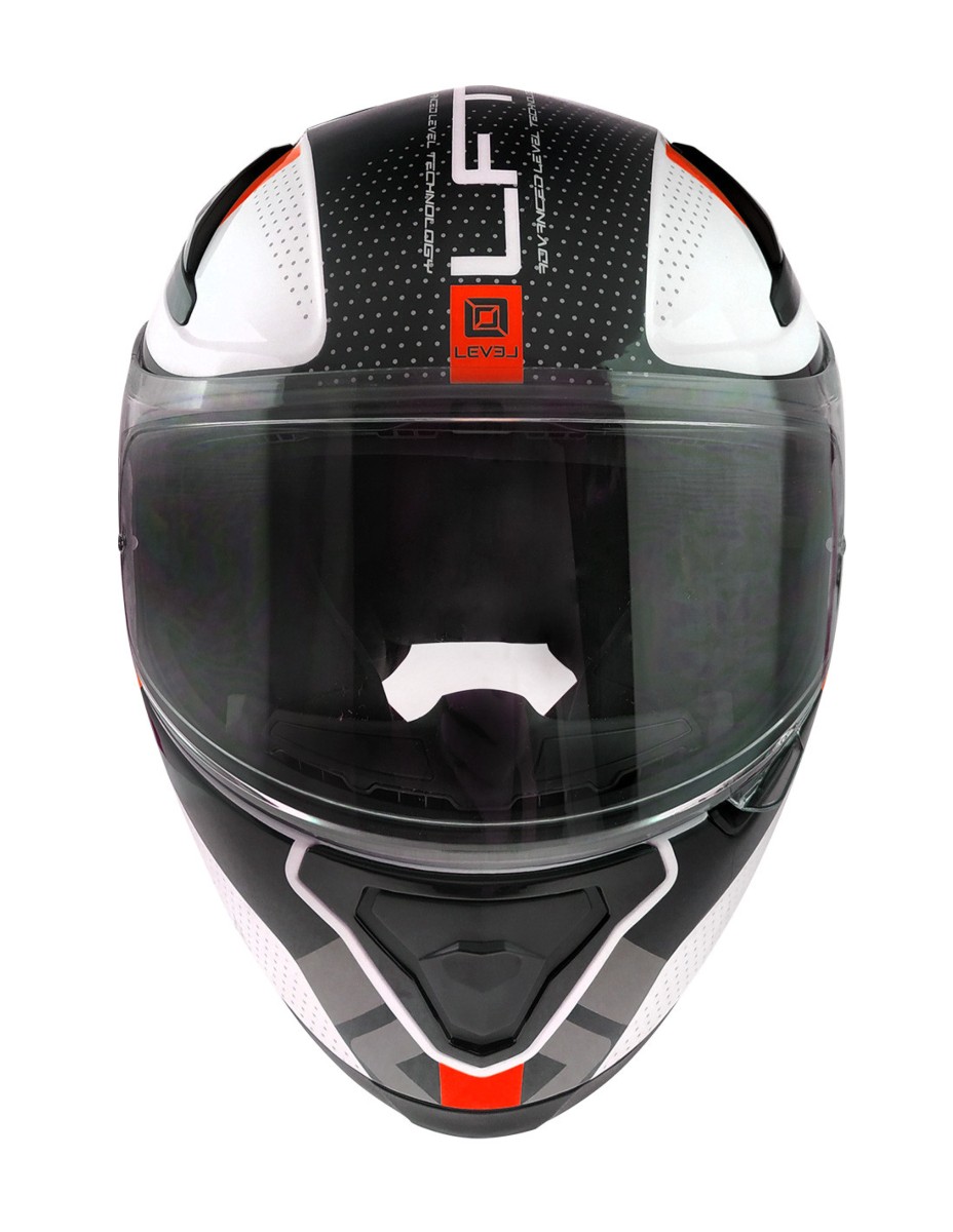 Casco LEVEL LFT1 VISION Blanco/Negro/Rojo 1