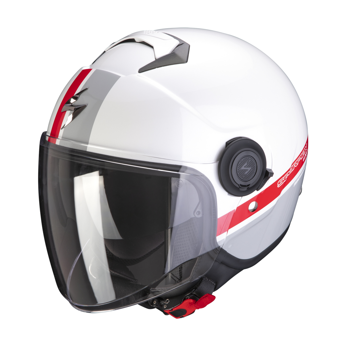 Casco SCORPION EXO-CITY STRADA Blanco/Gris/Rojo